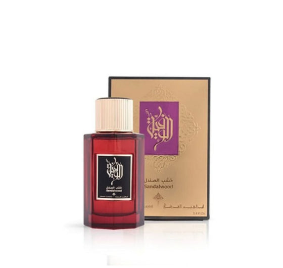 Arabic perfume in a red box, elegantly packaged.